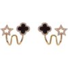 Sparkling Clover Star Earrings