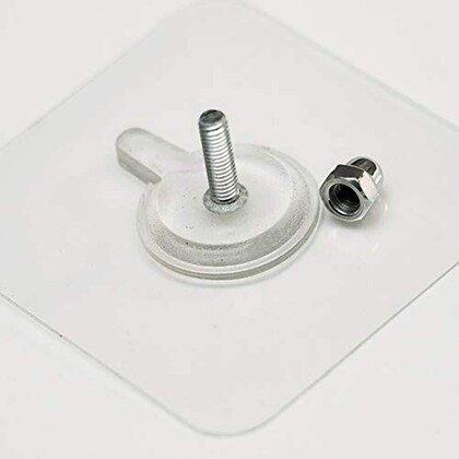 Transparent Self-Adhesive Wall Hooks - Pack of 10