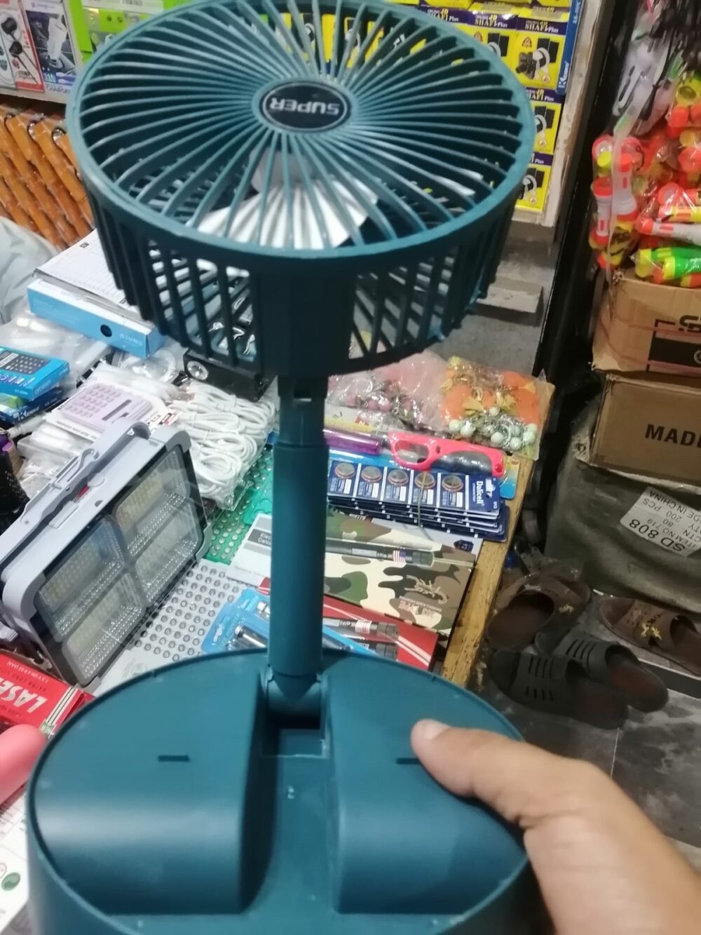 Rechargeable - Portable Telescopic Folding Fan Table Desk Fan