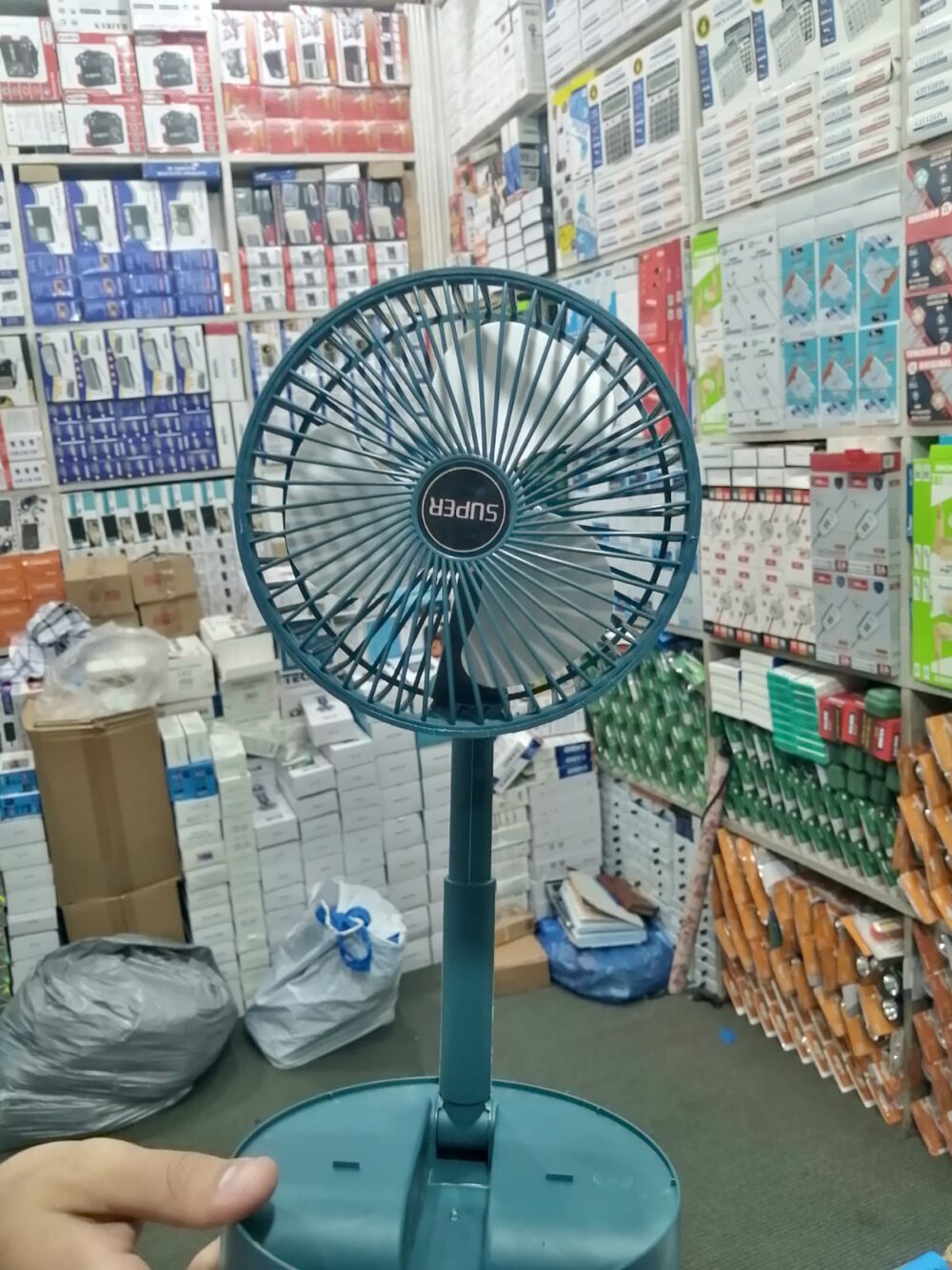 Rechargeable - Portable Telescopic Folding Fan Table Desk Fan