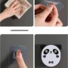 2026_06_19_470cf224ddb87194fcdc0f6c9234f200 (1) Wall Mounted Cute Panda Soap Dish Holder – Punch-Free Plastic Soap Box Rack for Bathroom & Kitchen Storage (Random color)