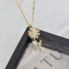 Flower Rotation Pendant Necklace