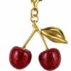 Red Cherry Keychain Pendant