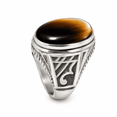 Male Ring with Tiger Stone