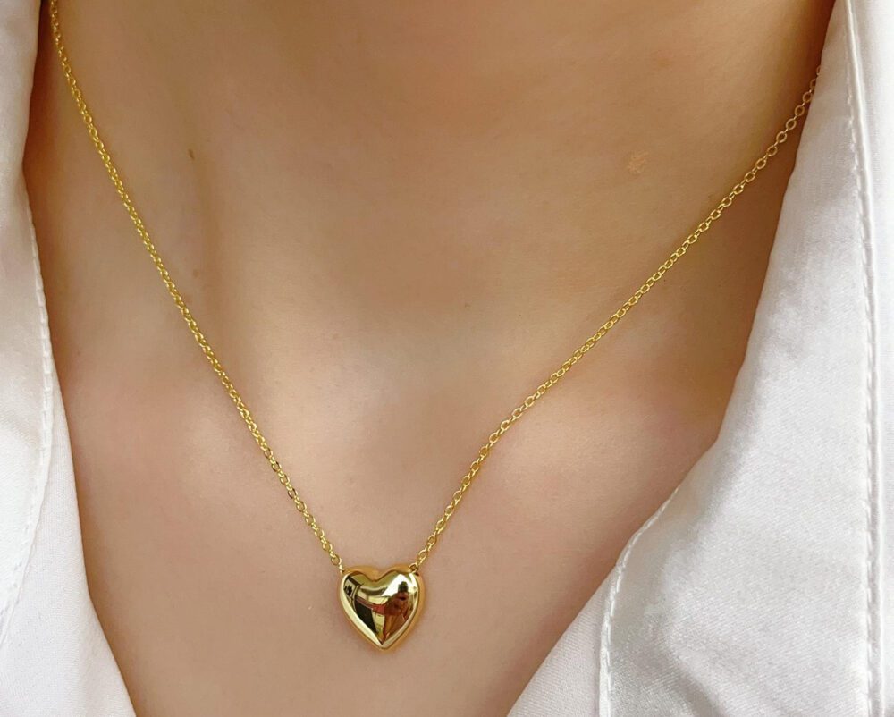 Heart Shape Necklace |  Love Heart Pendant Necklace
